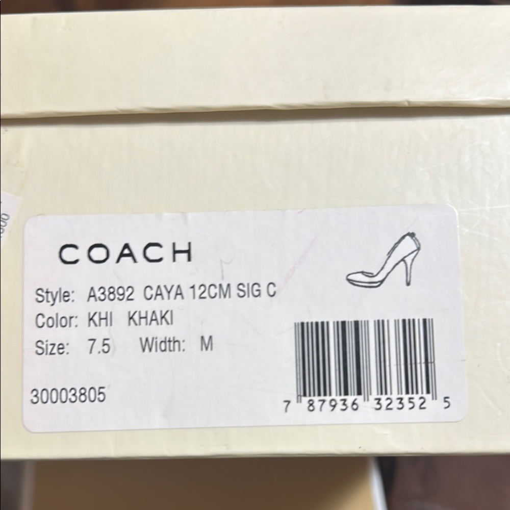 Coach Tan Heels with Signature Design - Picture 5 of 5